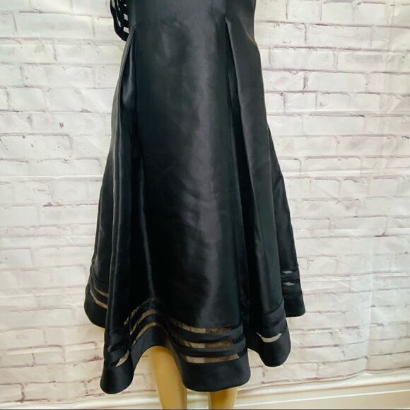 ADRIANNA PAPELL ONE SHOULDER  MIDI DRESS size 0 - Picture 4 of 13